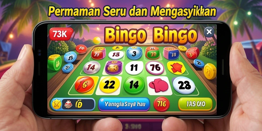 Tangkapan layar menampilkan gameplay seru dari Bingo di 73K.