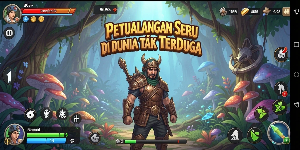 Tampilan menakjubkan dari gameplay petualangan 8055.