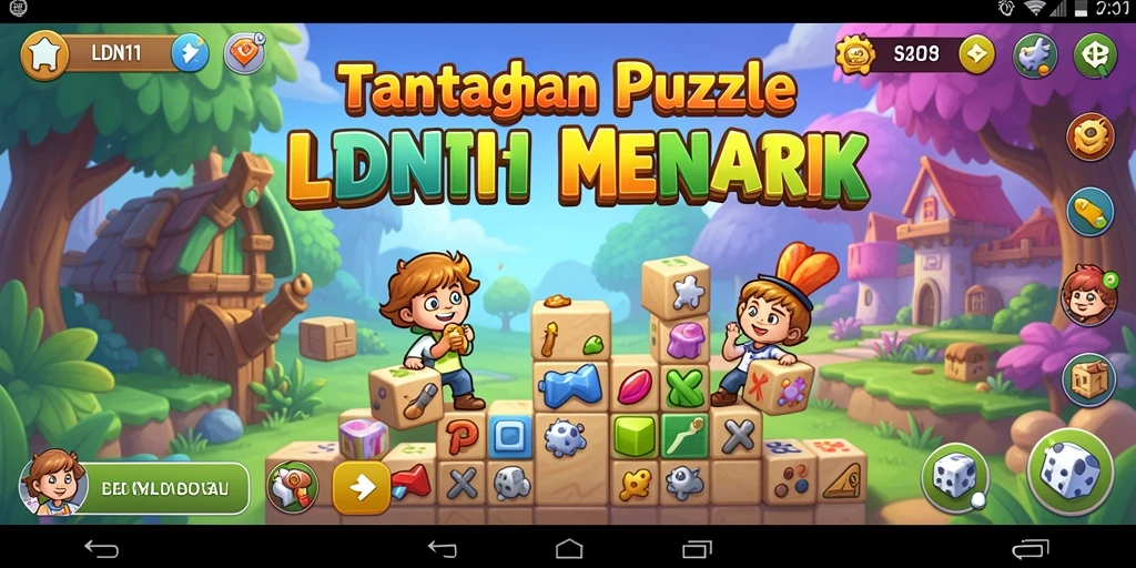 Tangkapan layar gameplay LDN11 yang menunjukkan tantangan Puzzle yang menarik.