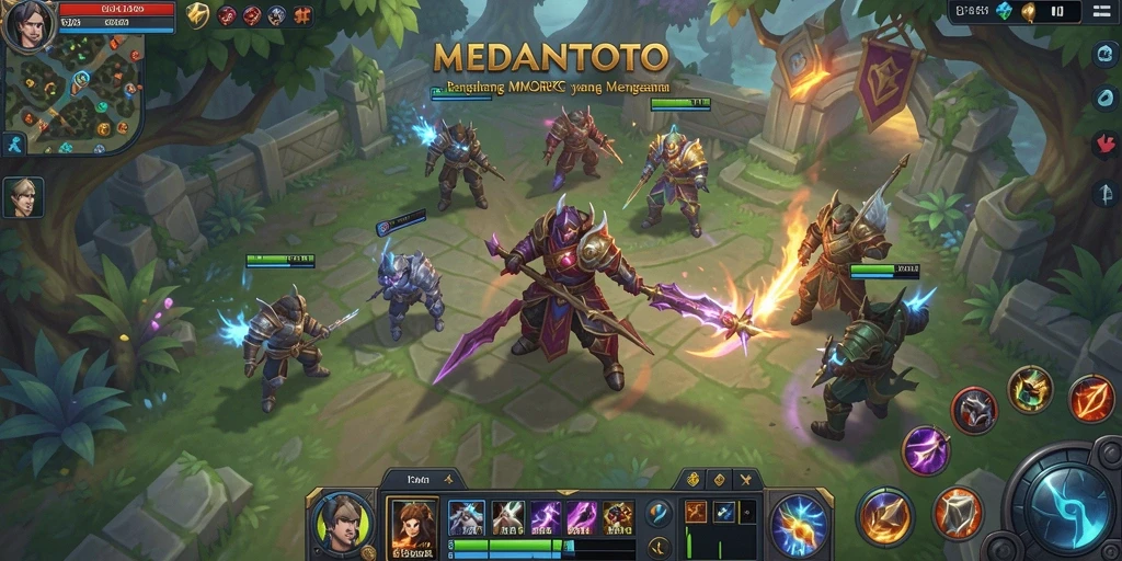 Tampilan gameplay menarik dari MEDANTOTO dengan pertarungan seru.