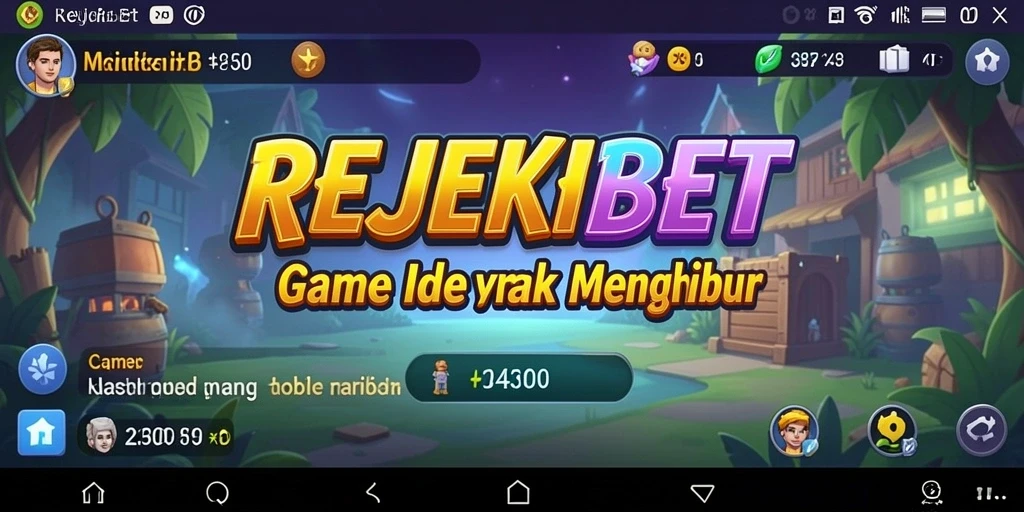 Tampilan gameplay REJEKIBET yang penuh warna dan menarik.